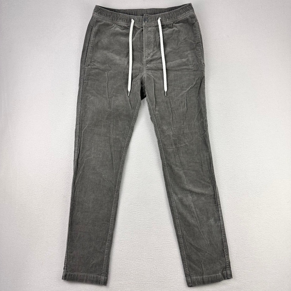 Vuori Optimist Pants Mens M Corduroy Elastic Waistband Stretch Travel Athleisure
